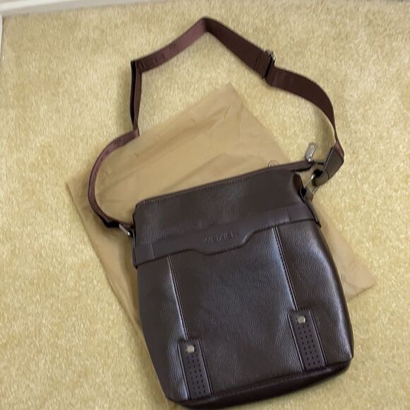 Men’s Shoulder / Messenger Bag Dark Brown - Picture 3 of 10